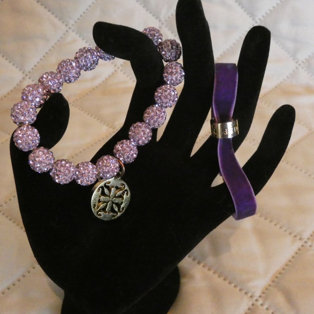 Rustic Cuff Emerson & Mary Lou Purple Bracelet Set